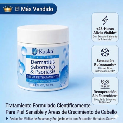 Kuska® Calma, protege y ayuda a restaurar tu piel en 7 días. Fórmula libre de corticoides.